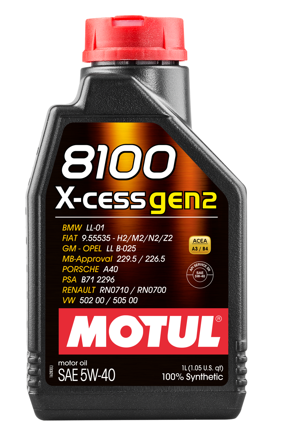 Motul 8100 X-CESS GEN2 5W-40 12X1L